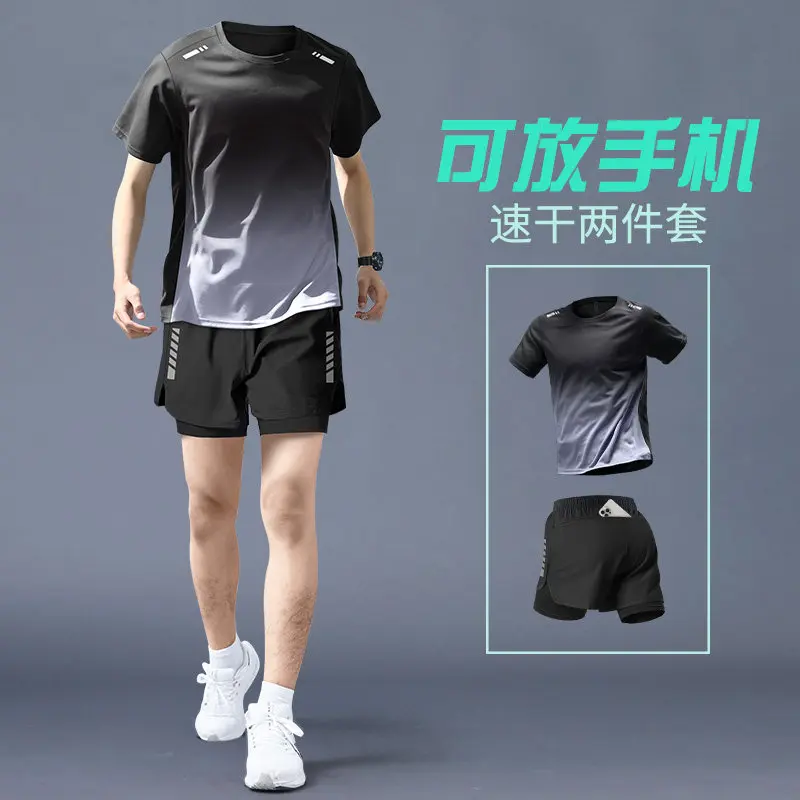 Running Gear Usa - Conjunto de Corrida Masculino de Verão