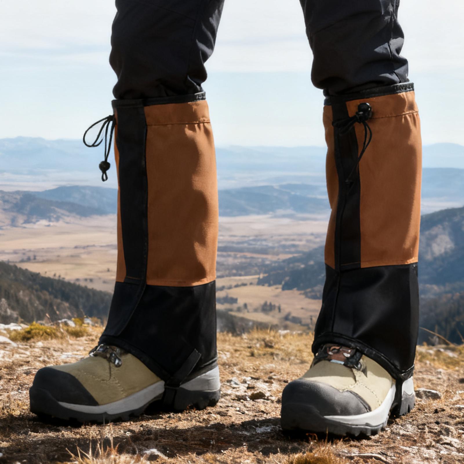 Running Gear Rain - Polainas impermeáveis para caminhadas, protetores ajustáveis