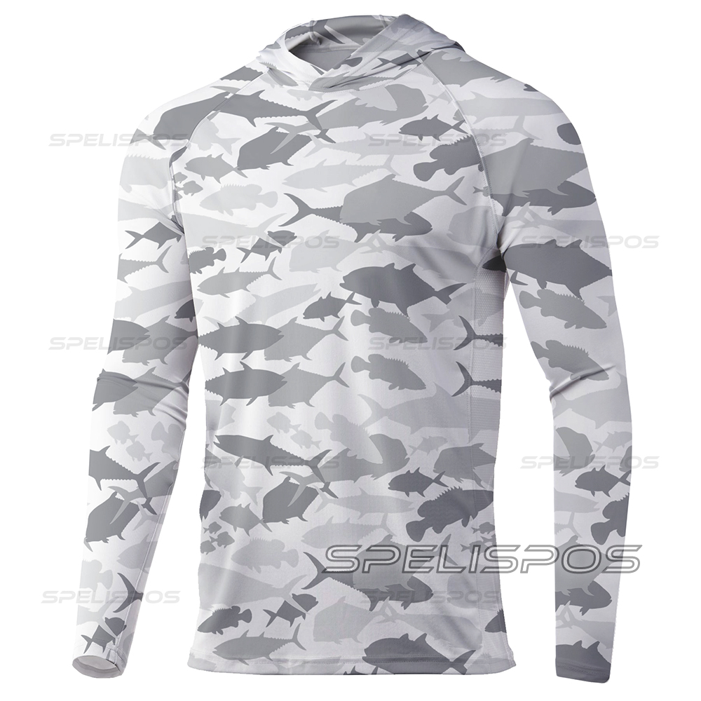 Running Gear On - UV Sun Anti-UV Hoodies Pesca, UPF50